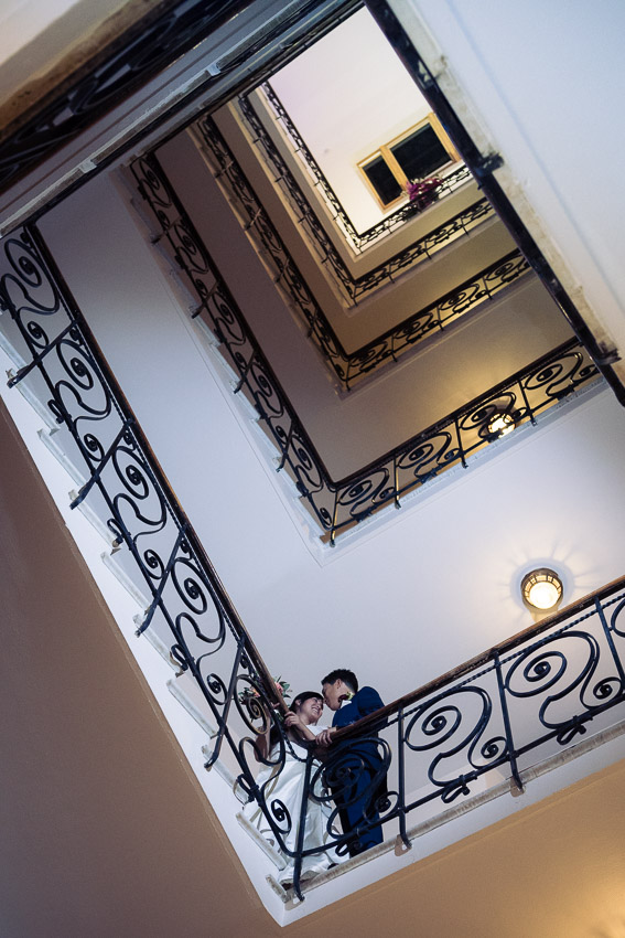 photo de mariage dans le Grand Hotel Suisse Majestic