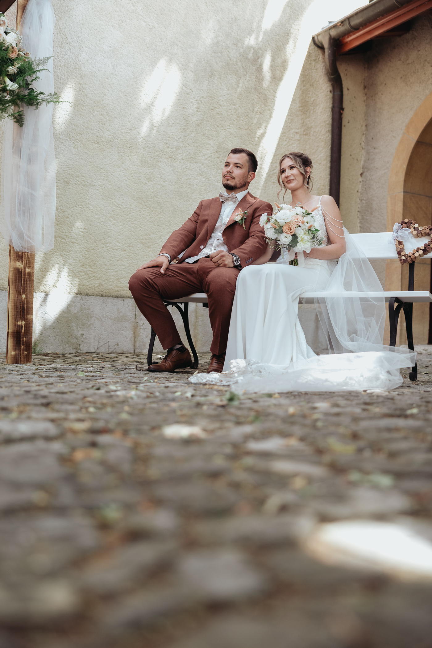 Mariage dans la cour de l'Abbaye